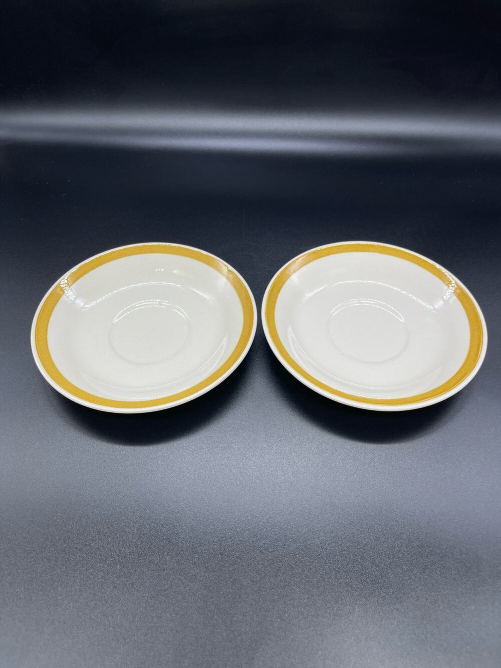 Cavalier Ironstone Jubilee MCM Set of 2 Saucers by Royal China USA